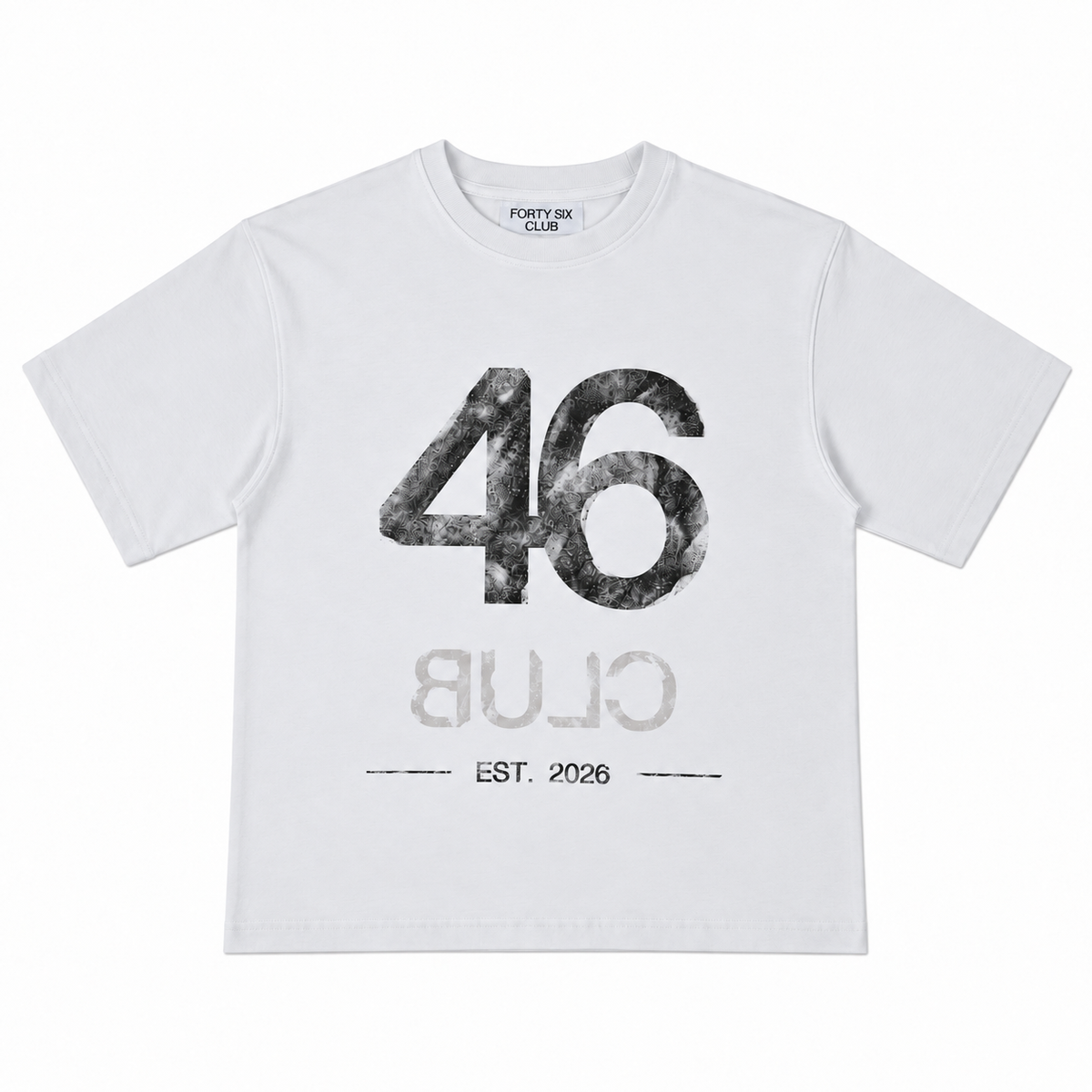 46 REVERSE CLUB TEE IN WHITE