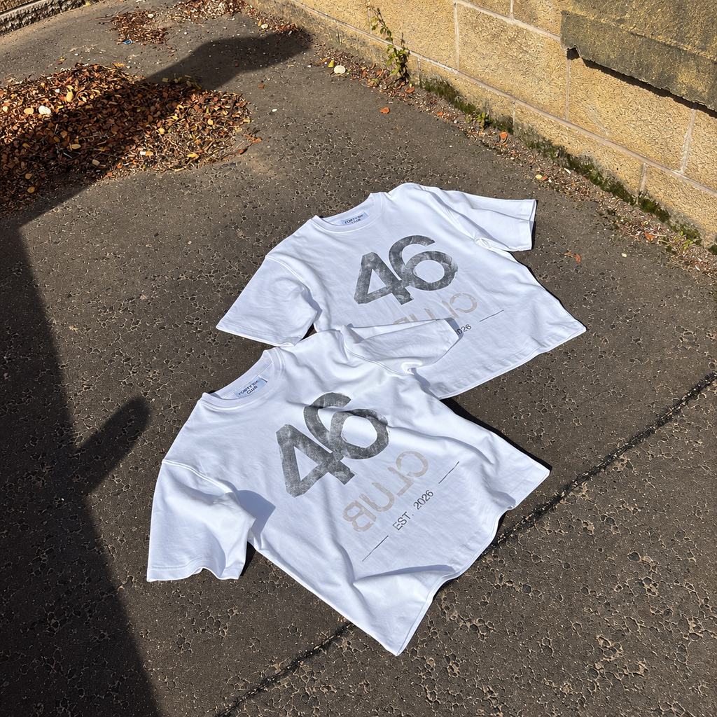 46 REVERSE CLUB TEE IN WHITE
