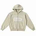 FIRST EDITION ZIP HOODIE IN STONE